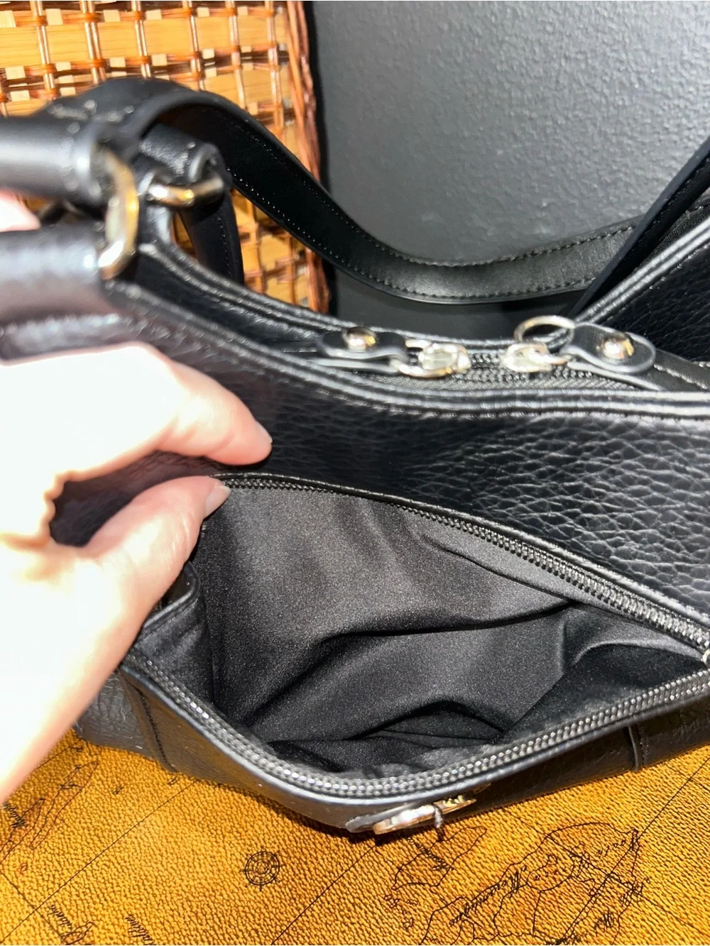 Giani Bernini Pebbled 4-Poster Tote/Shoulder Bag